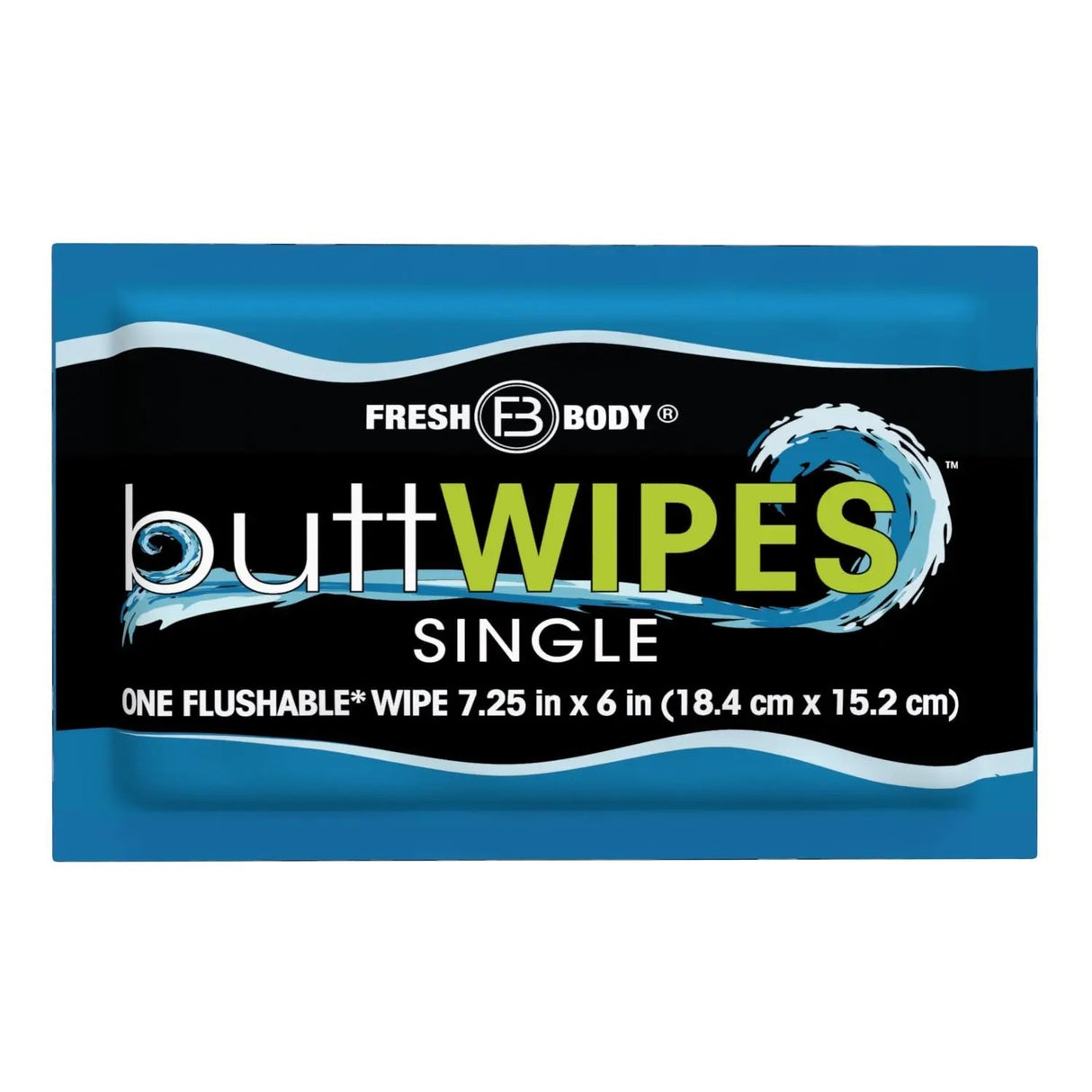 Buttwipes Singles - Individually Wrapped Flushable Wipes (select quantity) - Magnadyne