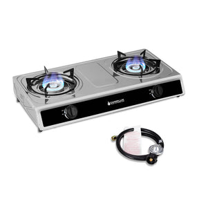 Camplux 2 Burners 19,600 BTU Outdoor Gas Stove with Auto Ignition - Magnadyne