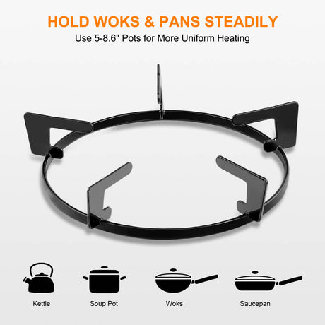 Camplux 2 Burners 19,600 BTU Outdoor Gas Stove with Auto Ignition - Magnadyne