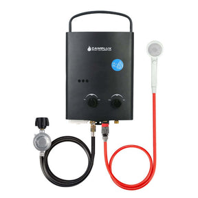 Camplux 5L 1.32 GPM Outdoor Portable Propane Tankless Water Heater - Black - Magnadyne