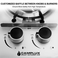 Camplux Drop-In 2 Burner Propane RV Stove - Magnadyne