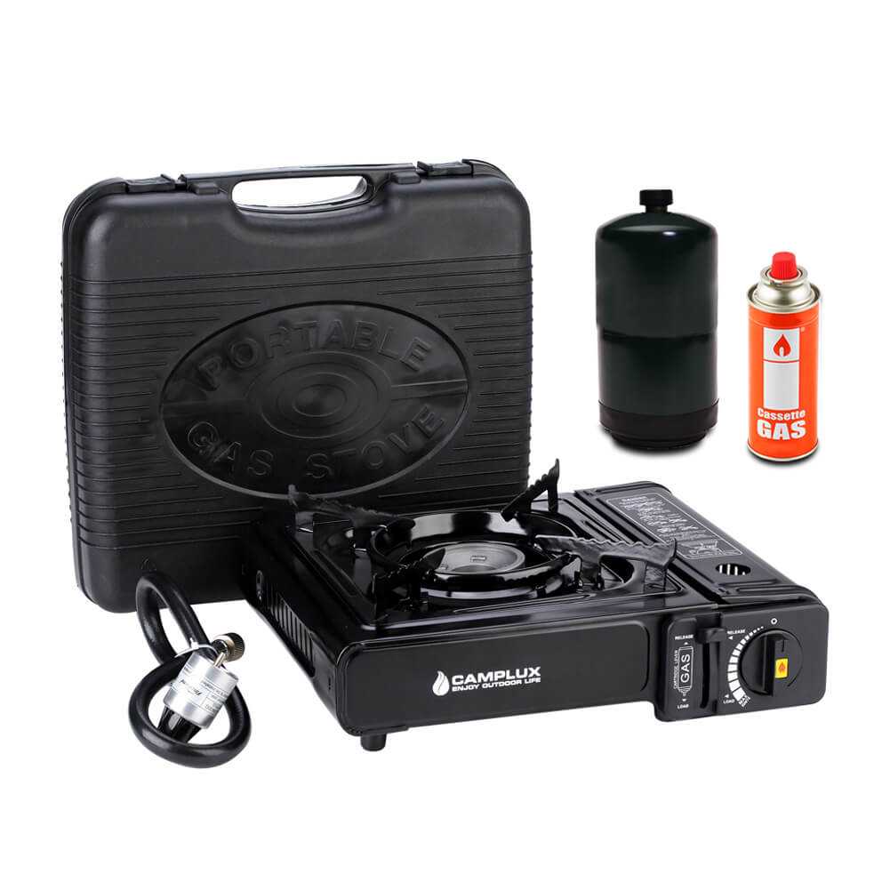 Camplux Dual Fuel Propane & Butane Stove with Carrying Case, Portable ...