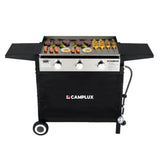 Camplux Outdoor Gas Griddle Grill Combo 3 Burner, Camping and Tailgating 33,000 BTU w/ 20 LB LP Connector - Magnadyne