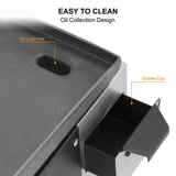 Camplux Outdoor Portable Griddles for RV, Camping and Tailgating - 17 Inch 13,000 BTU - Magnadyne