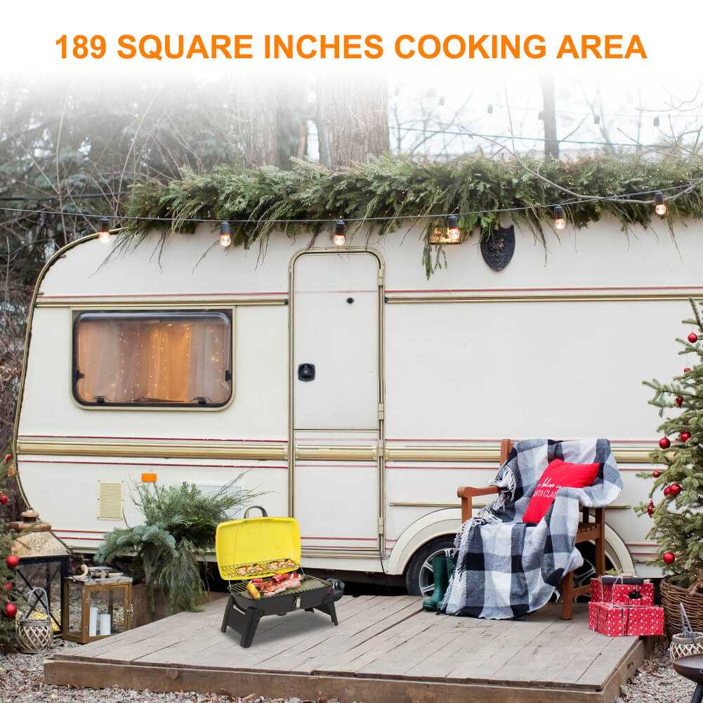 Camplux Portable Gas Grill 189 Square Inches, Camping Grills for Outdoor Cooking - Magnadyne