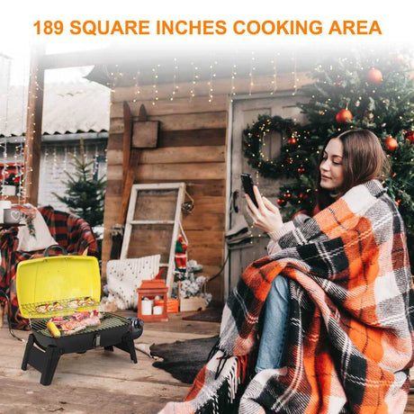 Camplux Portable Gas Grill 189 Square Inches, Camping Grills for Outdoor Cooking - Magnadyne