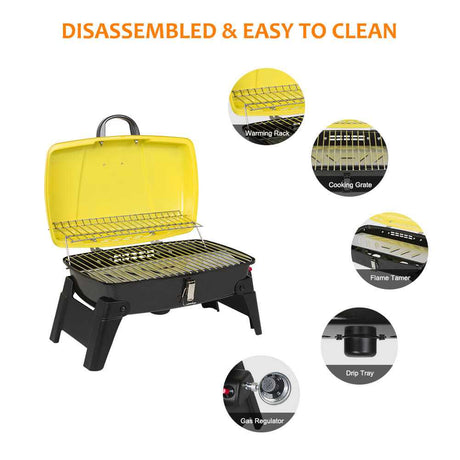 Camplux Portable Gas Grill 189 Square Inches, Camping Grills for Outdoor Cooking - Magnadyne