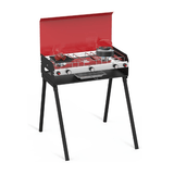 Camplux Propane Camping Stove 2 Burners & 1 Grill, 15,000 BTU Auto-Ignition - Magnadyne