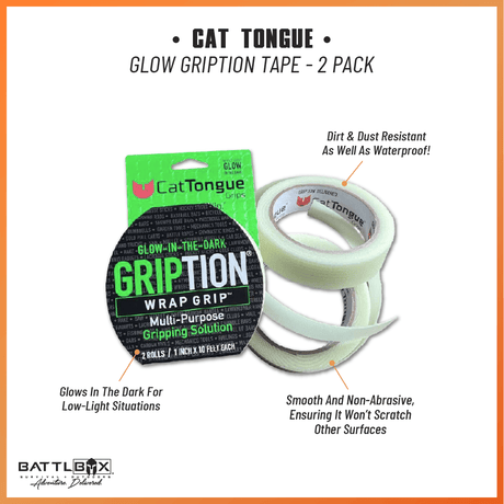 Cat Tongue Glow Gription Tape - 2 pack - Magnadyne