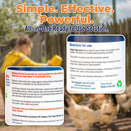 Chicken Coop Odor Eliminator - Magnadyne
