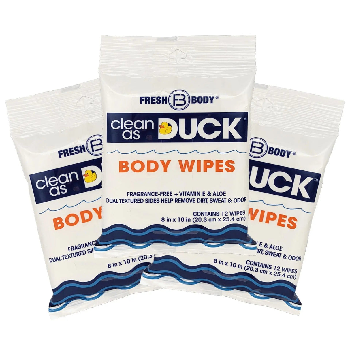 Clean As Duck Body Wipes 12ct (all quantity) - Magnadyne