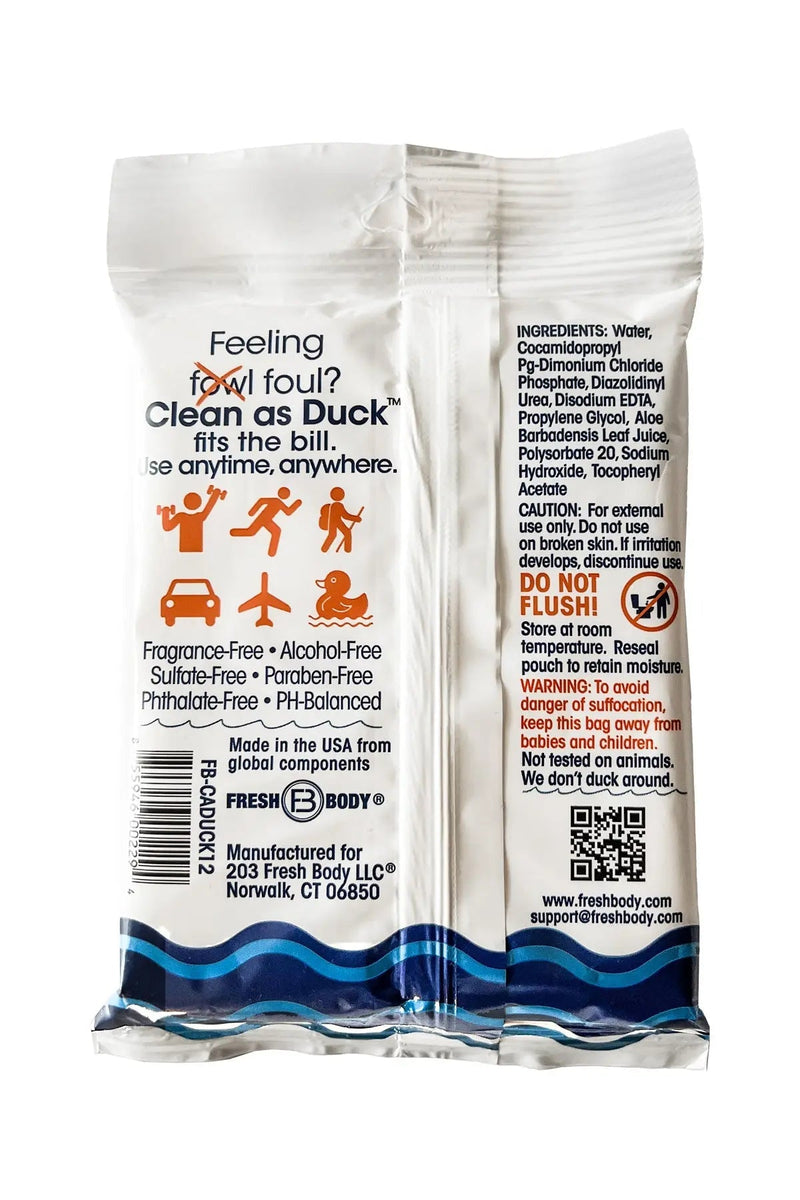 Clean As Duck Body Wipes 12ct (all quantity) - Magnadyne