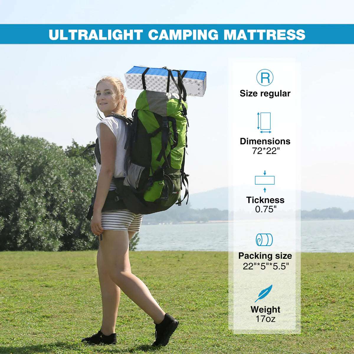 Closed Cell Foam Camping Sleeping Pad - Magnadyne