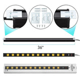 CRST 2.6" Wide Spaced 12 Outlets Mountable Metal Power Strip Surge Protector, Optional 6FT or 15FT Power Cord, Mounting Brackets included - Magnadyne