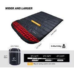 Double Sleeping Bag for Adults - Magnadyne