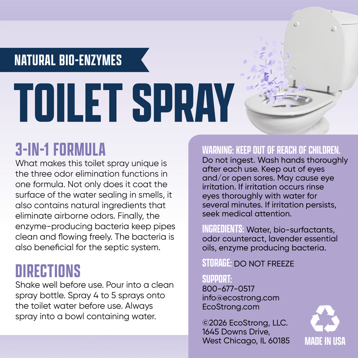 EcoStrong Discrete Toilet Spray - Magnadyne