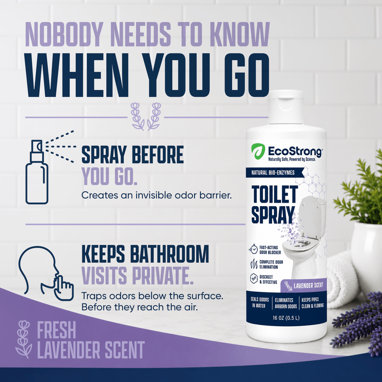 EcoStrong Discrete Toilet Spray - Magnadyne