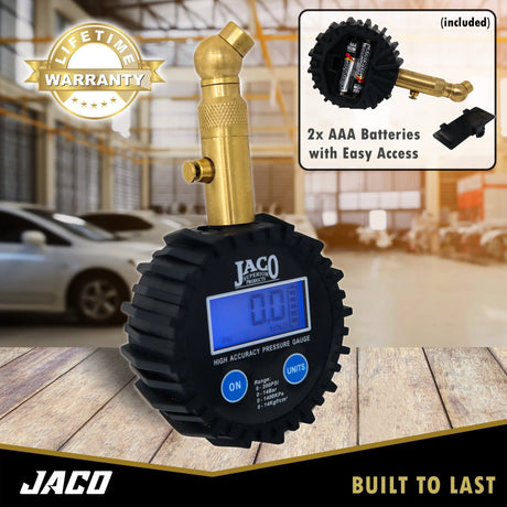 Elite® Digital Tire Pressure Gauge - Professional Accuracy - 100 PSI - Magnadyne