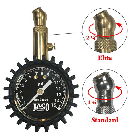 Elite® Low Pressure Tire Gauge - 15 PSI - Magnadyne
