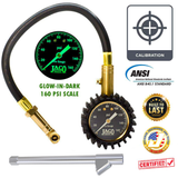 EliteProPlus™ Tire Pressure Gauge with Dually Air Chuck - 160 PSI - Magnadyne