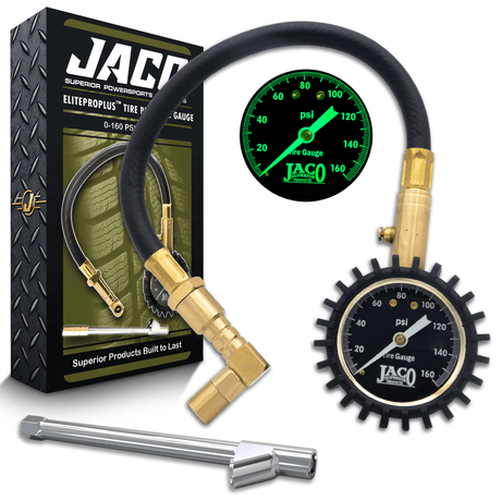 EliteProPlus™ Tire Pressure Gauge with Dually Air Chuck - 160 PSI - Magnadyne