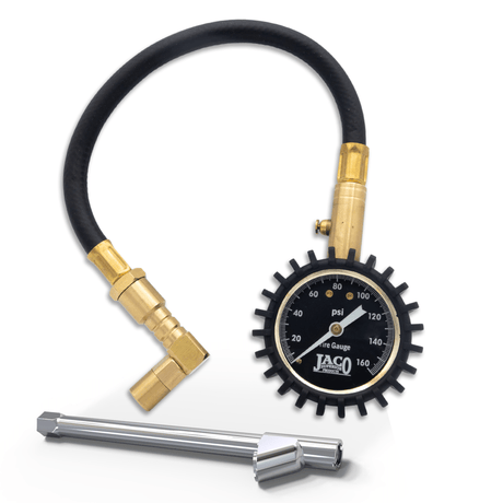 EliteProPlus™ Tire Pressure Gauge with Dually Air Chuck - 160 PSI - Magnadyne