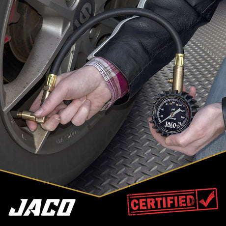 EliteProPlus™ Tire Pressure Gauge with Dually Air Chuck - 160 PSI - Magnadyne