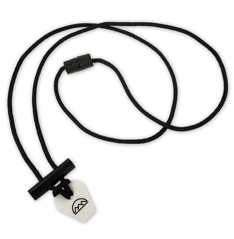 Emergency Fire Starter Necklace - Ultra Lightweight Mini Ferro Rod with Ceramic Striker & Neck Lanyard - Magnadyne