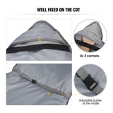 Extra Thick Folding Cot Pad, Soft Rabbit Hair Velvet, Brown Gary - Magnadyne