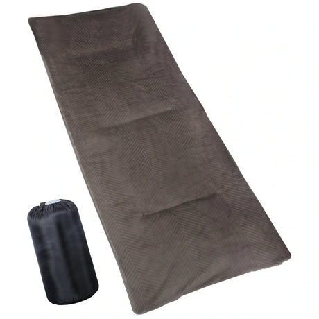 Extra Thick Folding Cot Pad, Soft Rabbit Hair Velvet, Brown Gary - Magnadyne