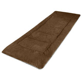 Extra Thick Folding Cot Pad, Soft Rabbit Hair Velvet, Brown Gary - Magnadyne