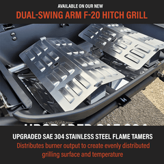 F - 20 Hitch Mounted Propane Grill - Magnadyne