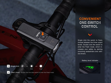 Fenix BC15R Lightweight Rechargeable Bicycle Light - Magnadyne