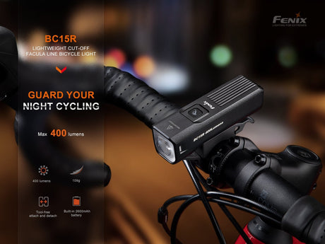 Fenix BC15R Lightweight Rechargeable Bicycle Light - Magnadyne
