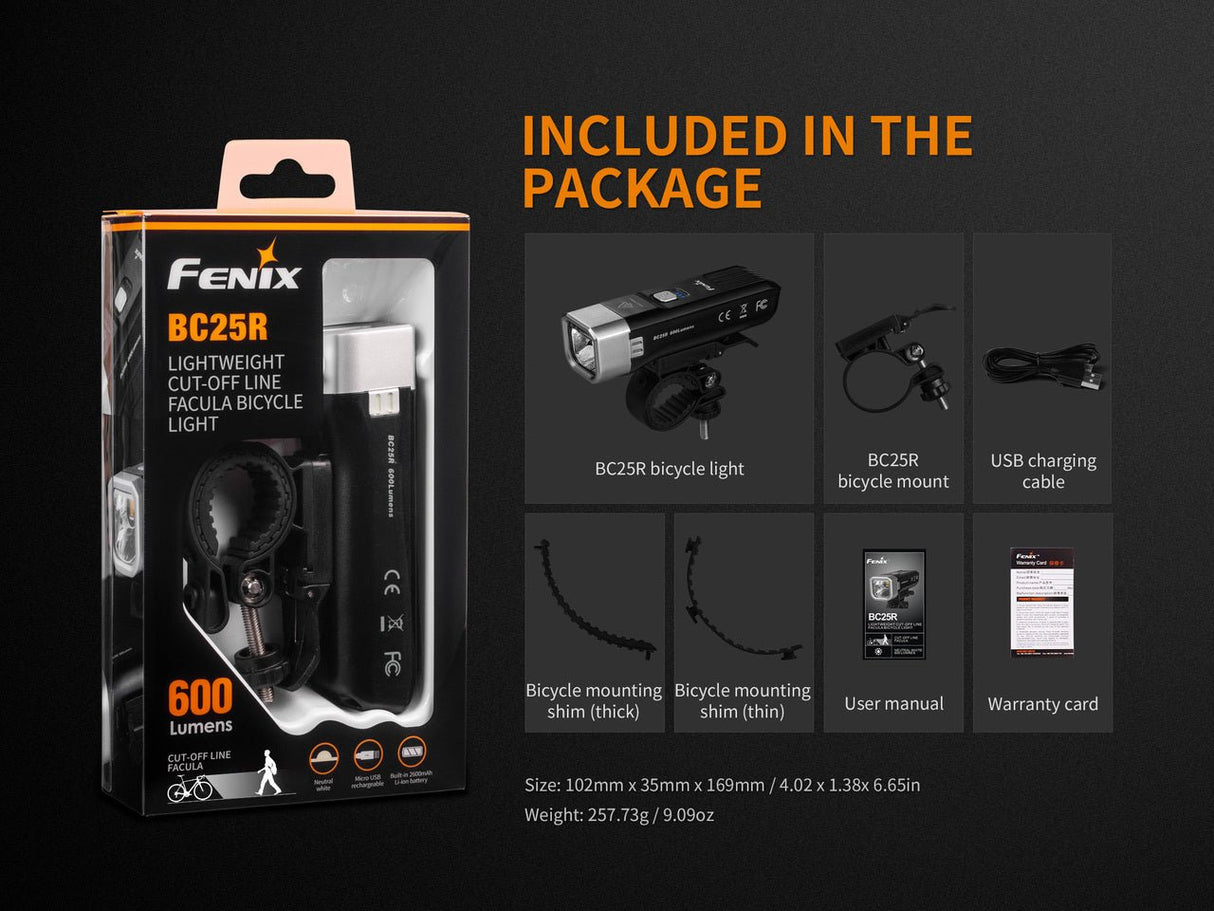 Fenix BC25R LED Bike Light - Magnadyne