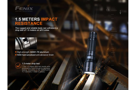 Fenix C7 High-performance Rechargeable LED Flashlight - 3000 Lumens - Magnadyne