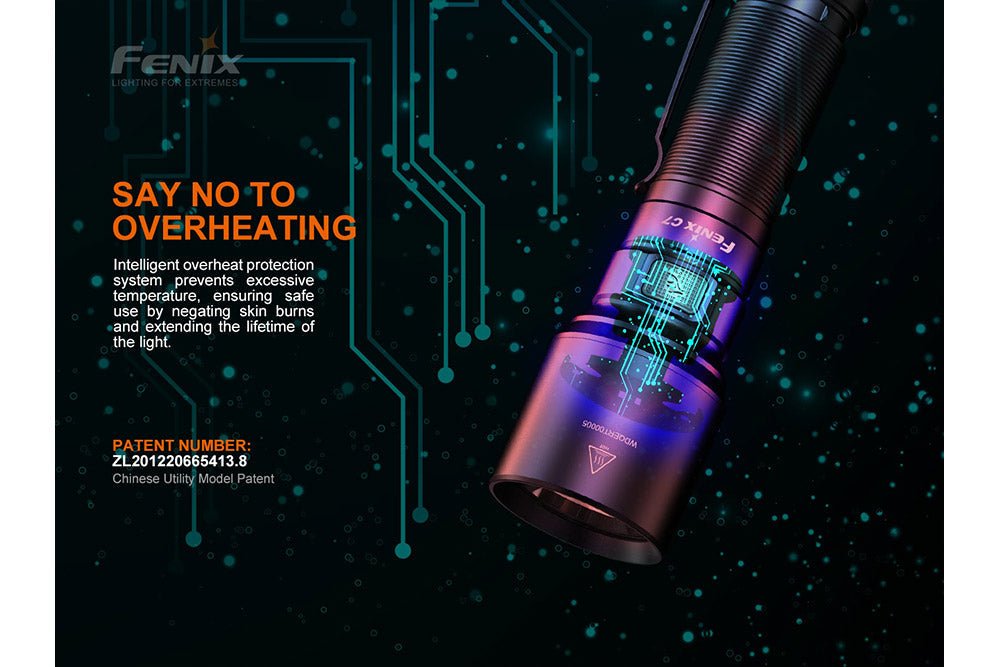 Fenix C7 High-performance Rechargeable LED Flashlight - 3000 Lumens - Magnadyne