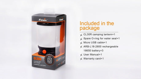 Fenix CL30R LED Camping Lantern - Magnadyne