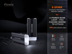 Fenix E - SPARK Ultra - Thin Powerbank LED Flashlight - Magnadyne