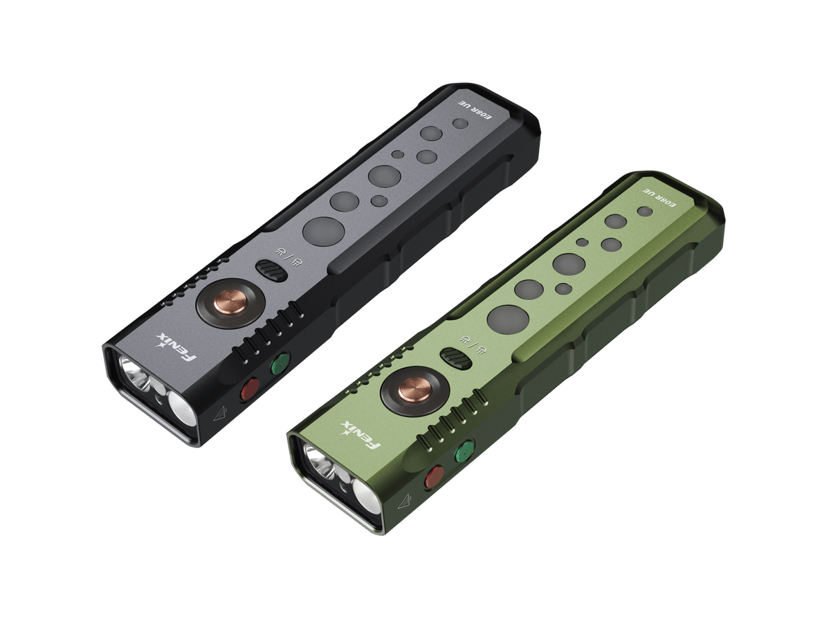 Fenix E08R UE Multi-Light EDC Flashlight With Red Light & Green Laser - Magnadyne