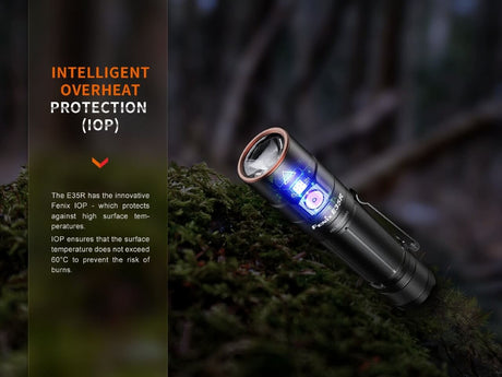 Fenix E35R High-Performance Rechargeable LED Flashlight - Magnadyne