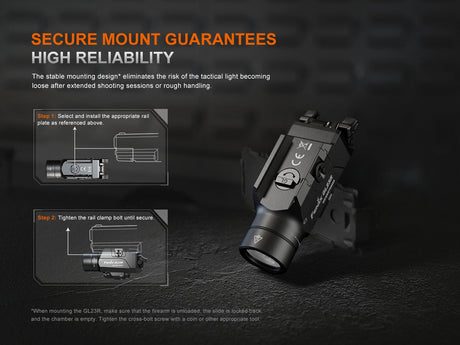 Fenix GL23R Green Laser Tactical Light - Magnadyne