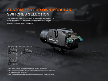 Fenix GL23R Green Laser Tactical Light - Magnadyne