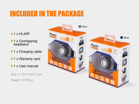Fenix HL40R Focusable USB Rechargeable LED Headlamp - Magnadyne