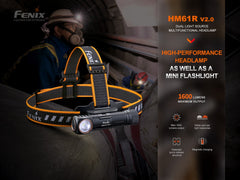 Fenix HM61R V2 Rechargeable LED Headlamp - 1600 Lumens - Magnadyne