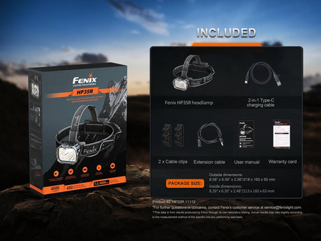 Fenix HP35R Search and Rescue Headlamp - Magnadyne