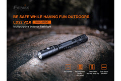 Fenix LD22 V2 Compact LED Flashlight - 800 Lumens - Magnadyne