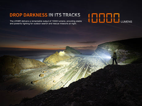 Fenix LR36R White Laser Searching Flashlight - Magnadyne