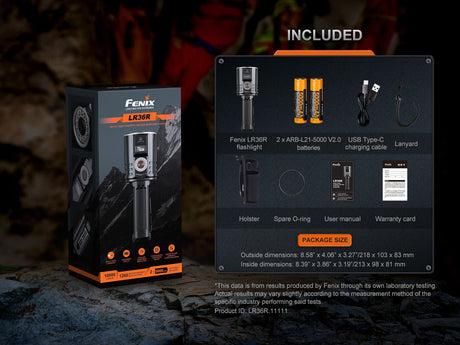 Fenix LR36R White Laser Searching Flashlight - Magnadyne