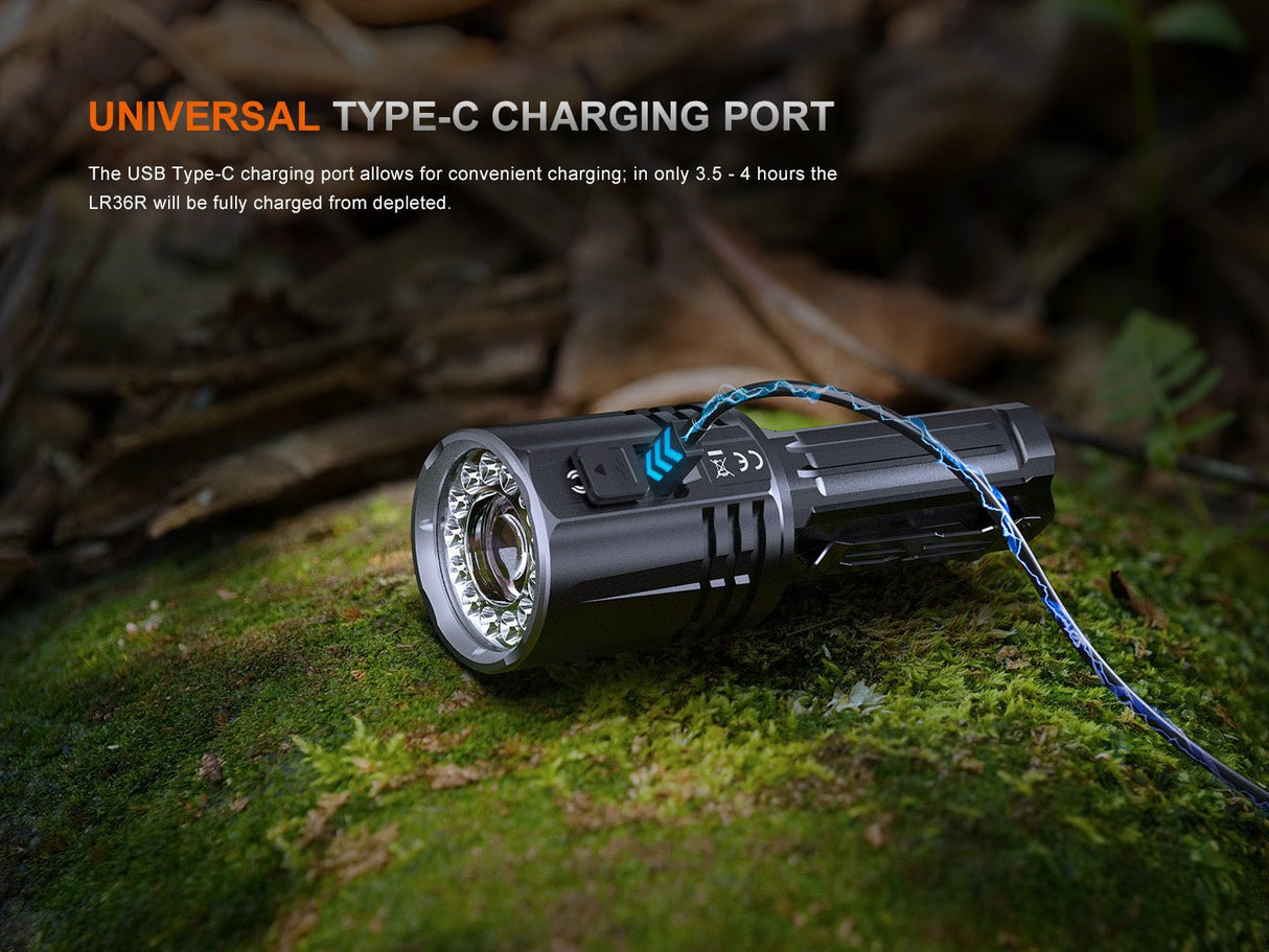 Fenix LR36R White Laser Searching Flashlight - Magnadyne